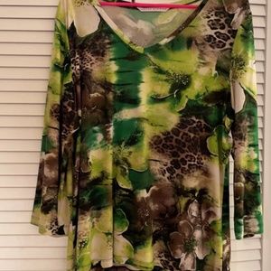 Shades of Green Peter Nygard Blouse